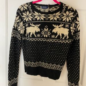 Polo Ralph Lauren black winter sweater size S